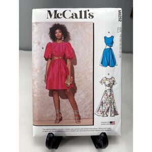 McCalls M8252 Misses Dress Sewing Pattern Size 16-18-20-22-24 Uncut